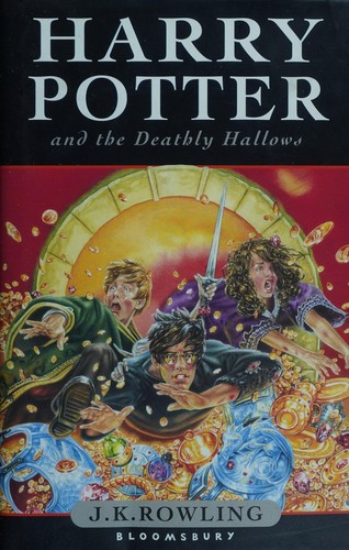 Boekomslag van Harry Potter and the Deathly Hallows door J. K. Rowling