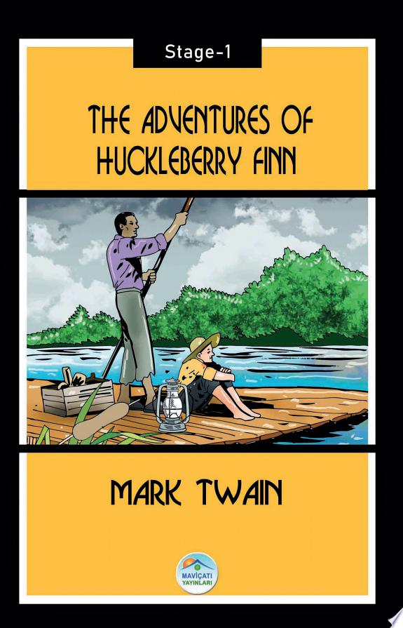 Boekomslag van The Adventures of Huckleberry Finn - Mark Twain (stage-1) door Mark Twain