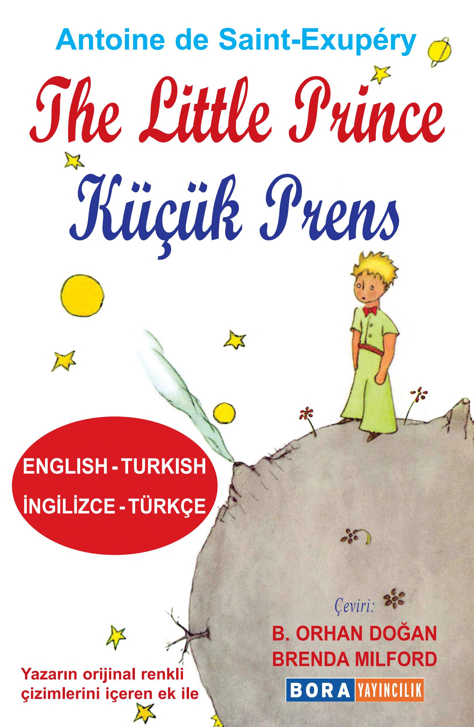 Boekomslag van The Little Prince - Küçük Prens door Antoine de Saint-Exupéry