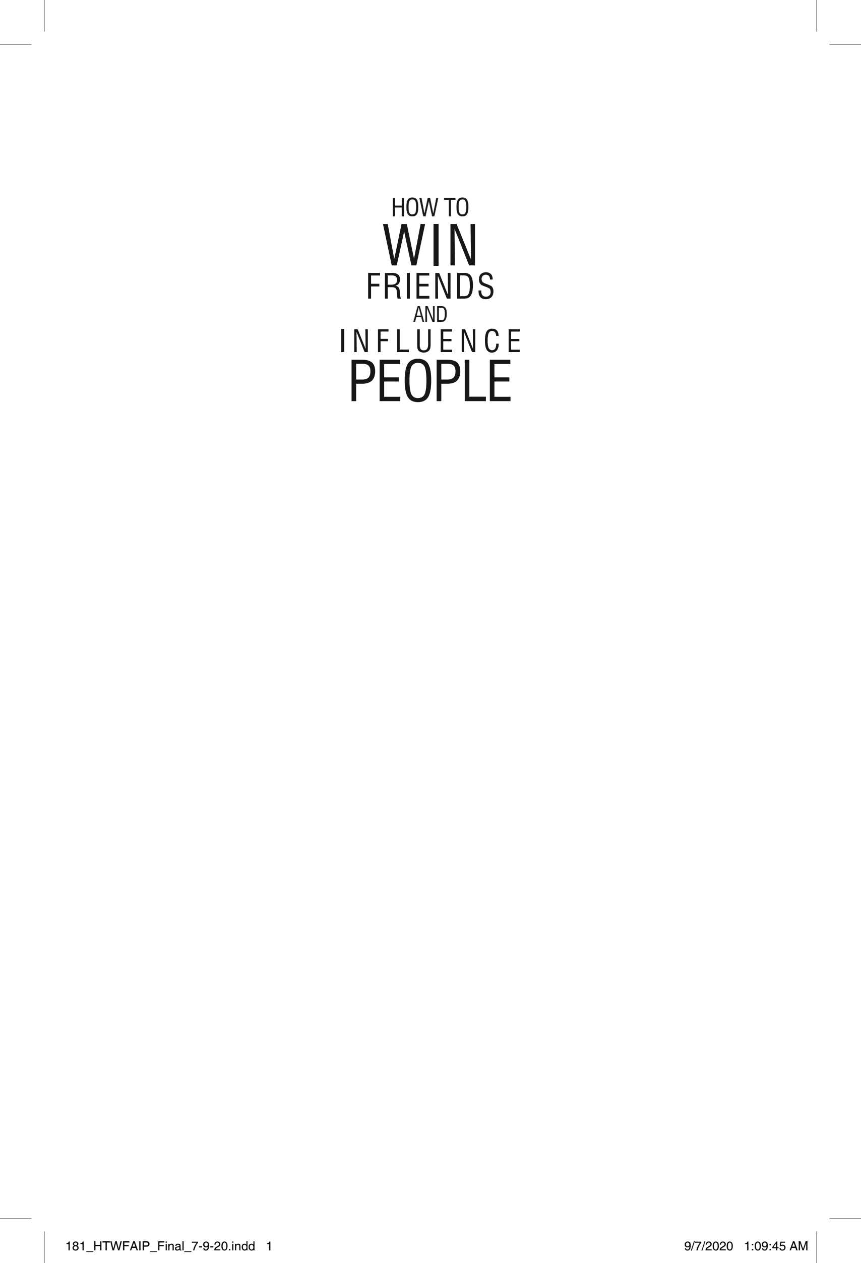 Boekomslag van How to Win Friends and Influence People door Dale Carnegie