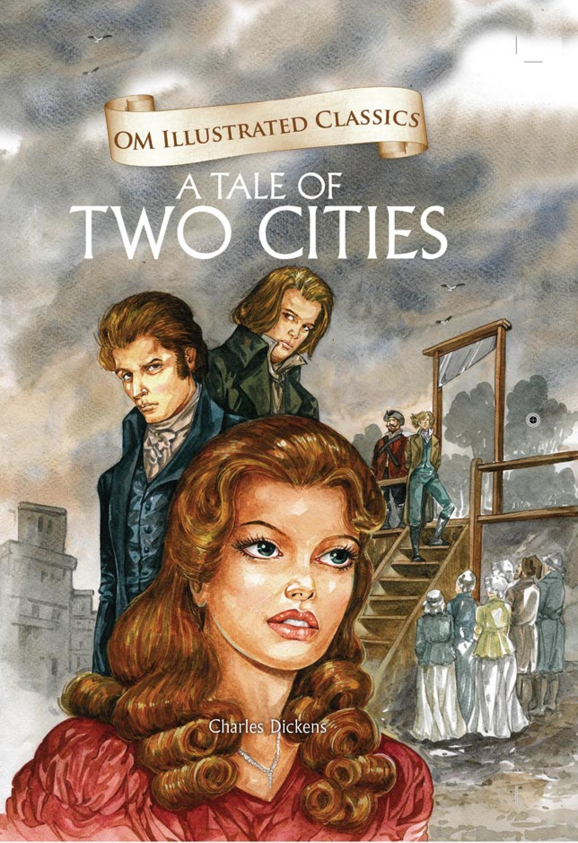 Boekomslag van A Tale of Two Cities door Charles Dickens 