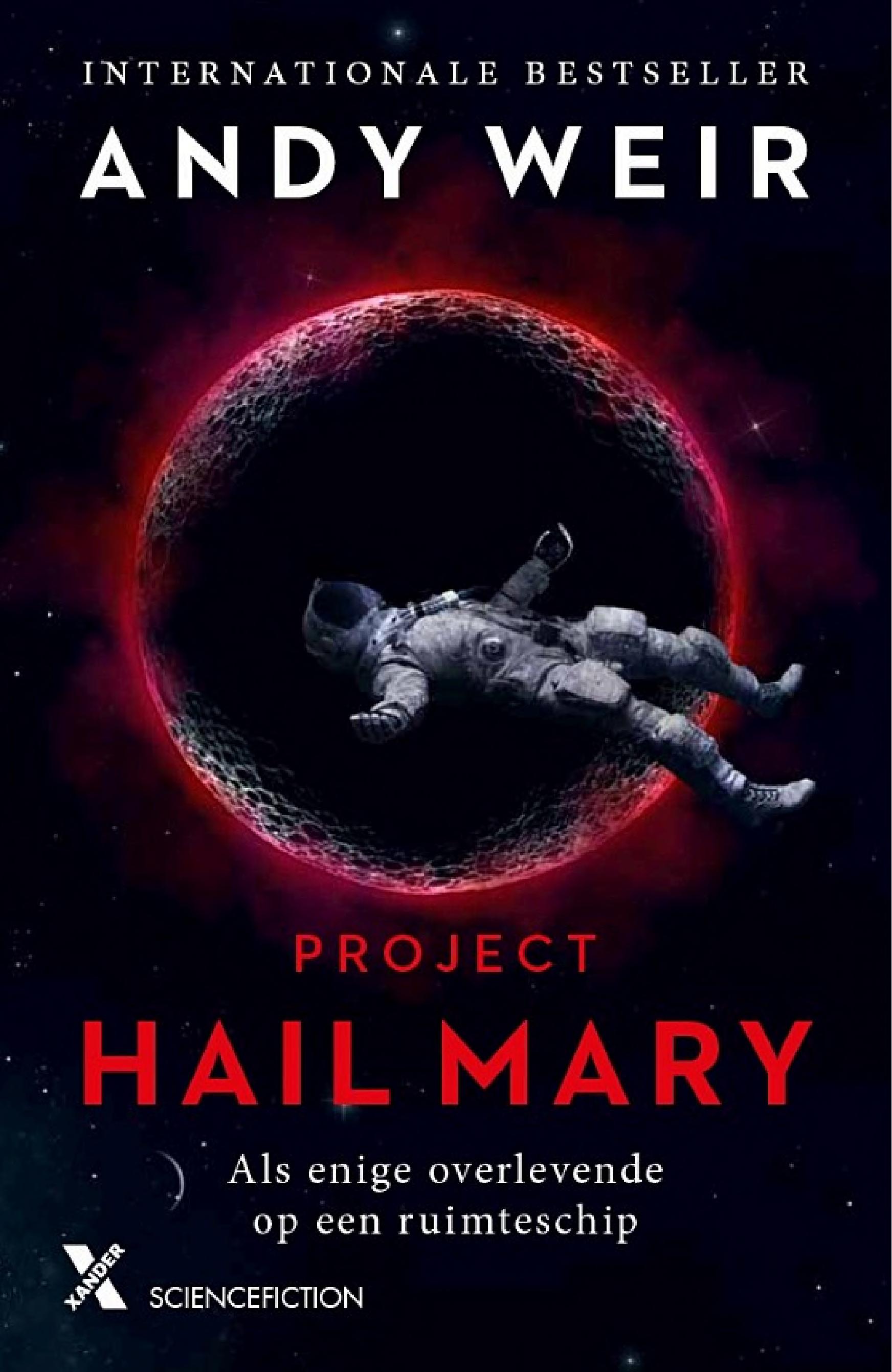 Boekomslag van Project Hail Mary door Andy Weir