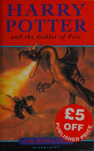 Boekomslag van Harry Potter and the Goblet of Fire door J. K. Rowling