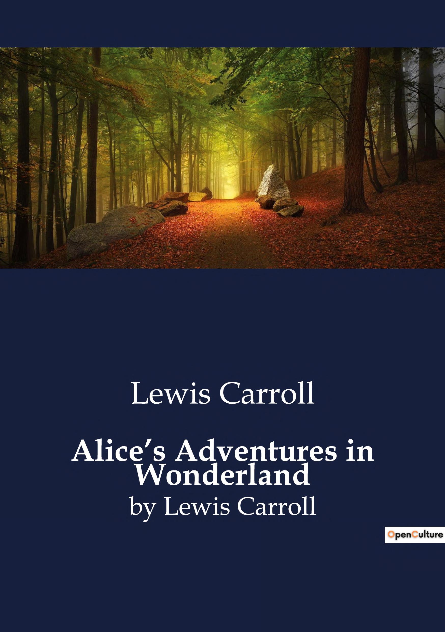 Boekomslag van Alice’s Adventures in Wonderland door LEWIS CARROLL