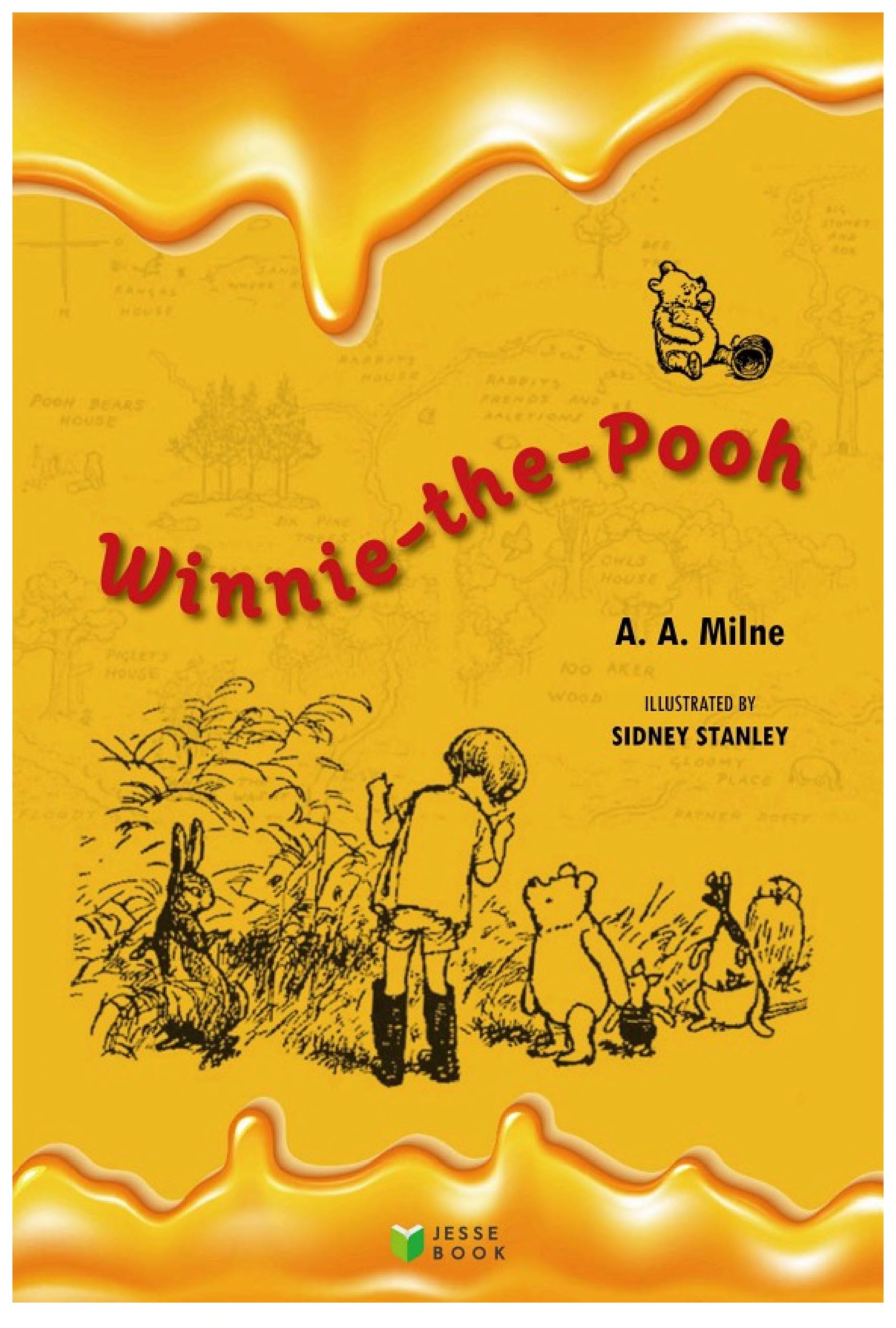 Boekomslag van Winnie-the-pooh door A. A. Milne