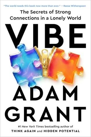 Boekomslag van Vibe door Adam Grant