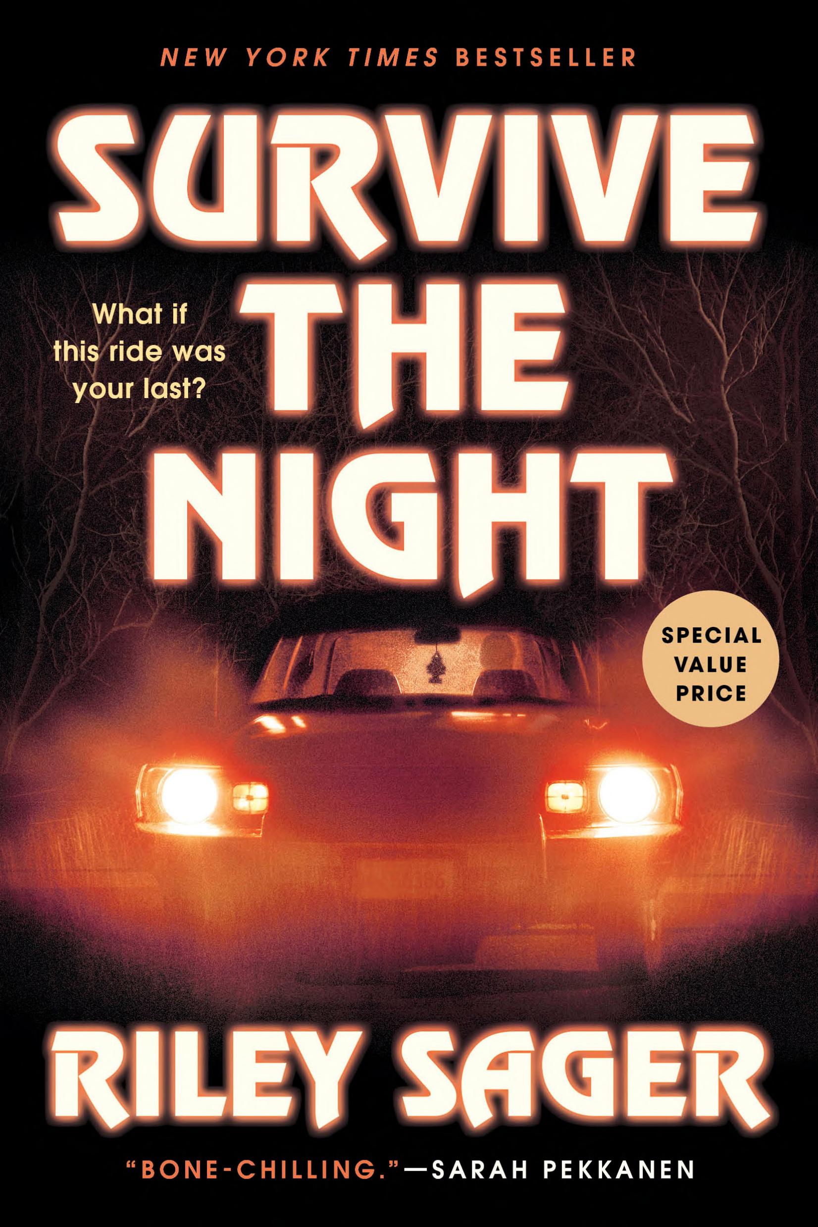 Boekomslag van Survive the Night door Riley Sager