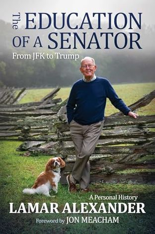 Boekomslag van The Education of a Senator door Lamar Alexander